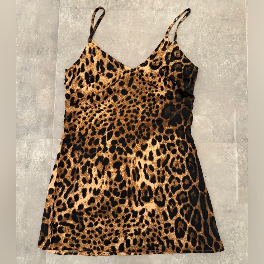 Nasty Gal Feline This Leopard Print Mini Slip Dress - Picture 4 of 8